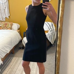 LOFT Black Sheath Dress 0P